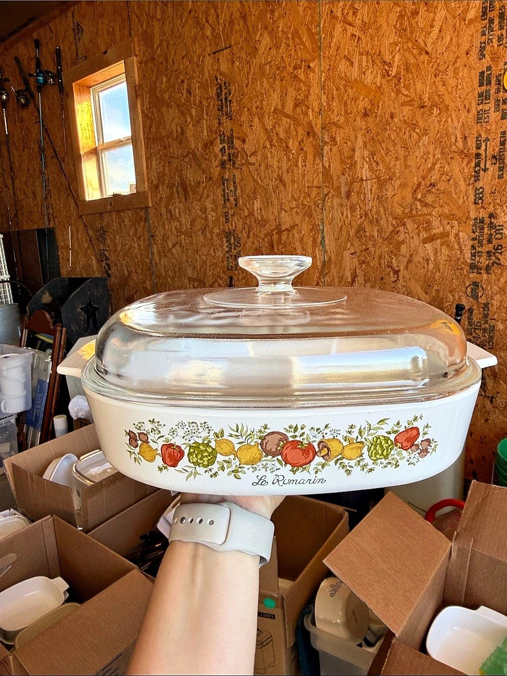 Corning Ware La Marjolaine Floral Covered Casserole Dish